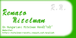 renato mitelman business card